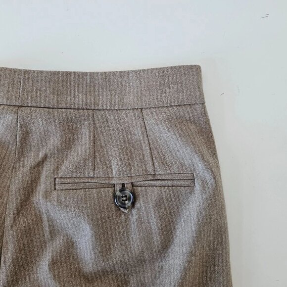 NWT PIAZZA SEMPIONE Brown Wool Flannel Straight Judy Pants 40/6 - Picture 5 of 7
